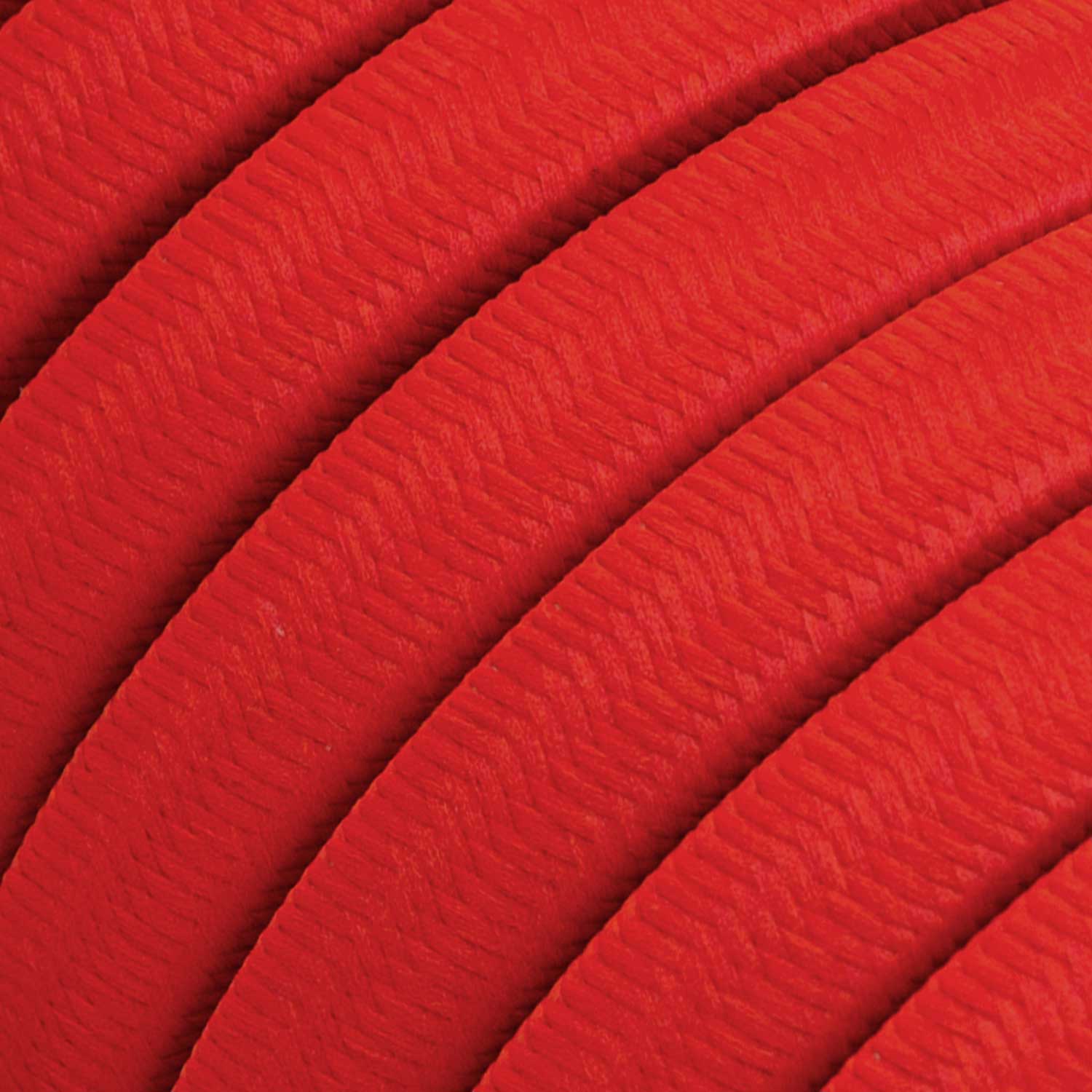 Cavo elettrico per catenaria rivestito in tessuto Rosso CM09 - UV resistant - Creative Cables
