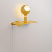 Combo Camo - Lampada con mensola e spina UK - Giallo