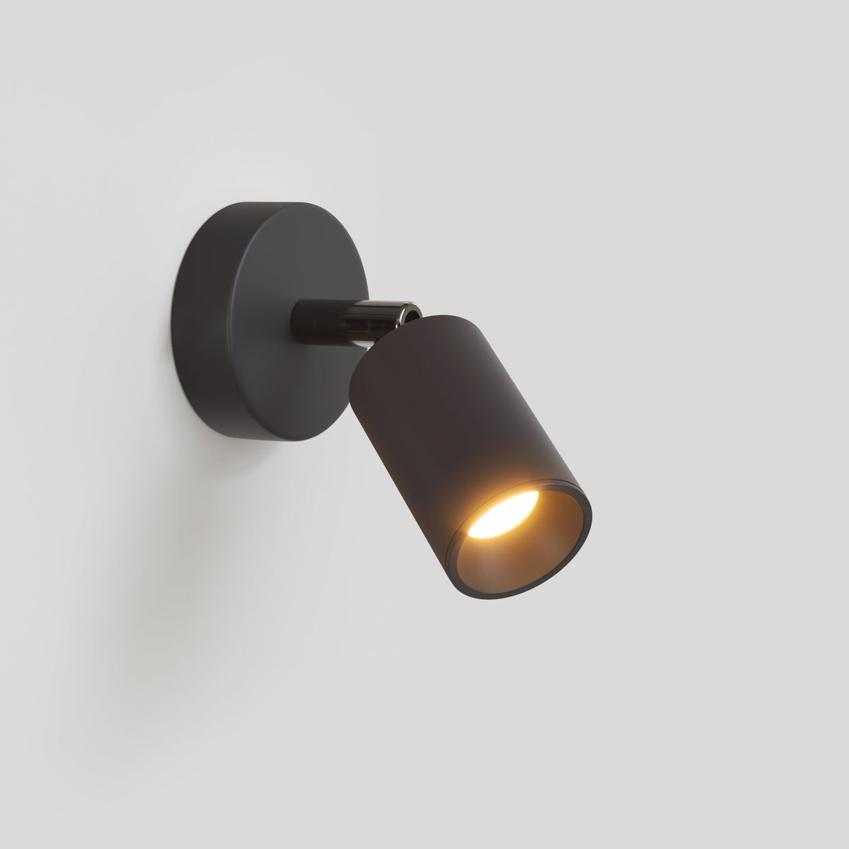 Faretto GU10 orientabile da parete o soffitto Bispot - Nero Si No