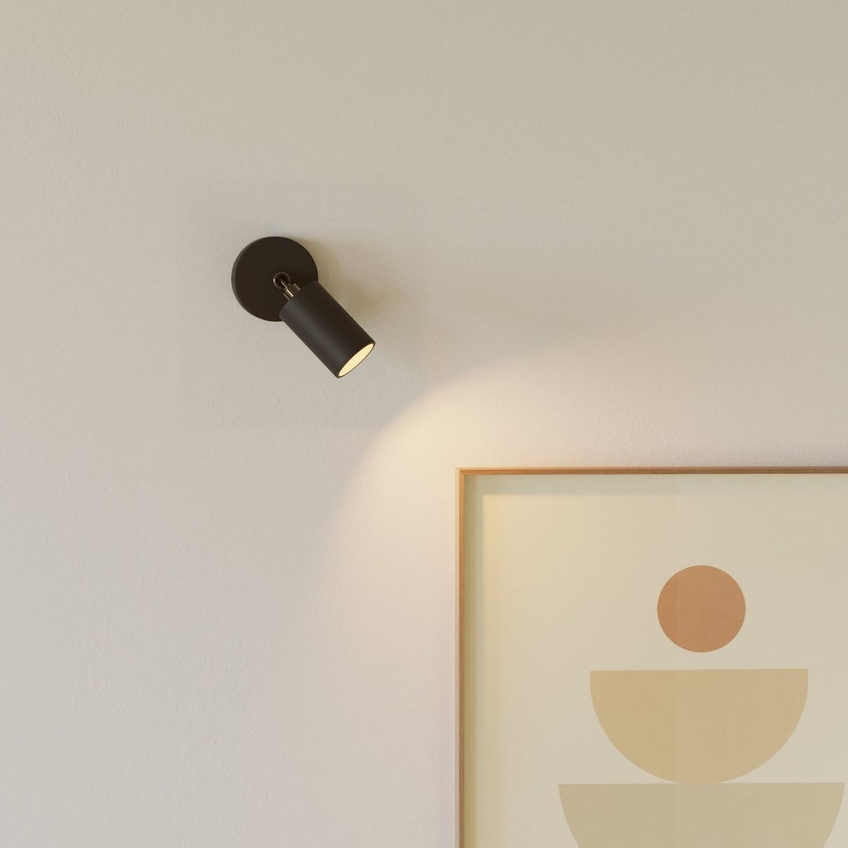 Faretto GU10 orientabile da parete o soffitto Bispot - Nero Si No