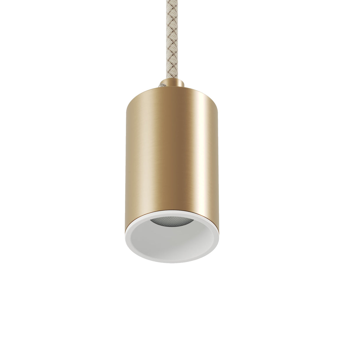 Faretto GU10 Spotlight LED Bispot - Bronzo satinato / Bianco opaco