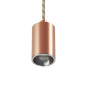 Faretto GU10 Spotlight LED Bispot - Rame satinato / Titanio satinato
