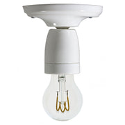 Fermaluce Color, il punto luce colorato in porcellana da parete o soffitto - Bianco