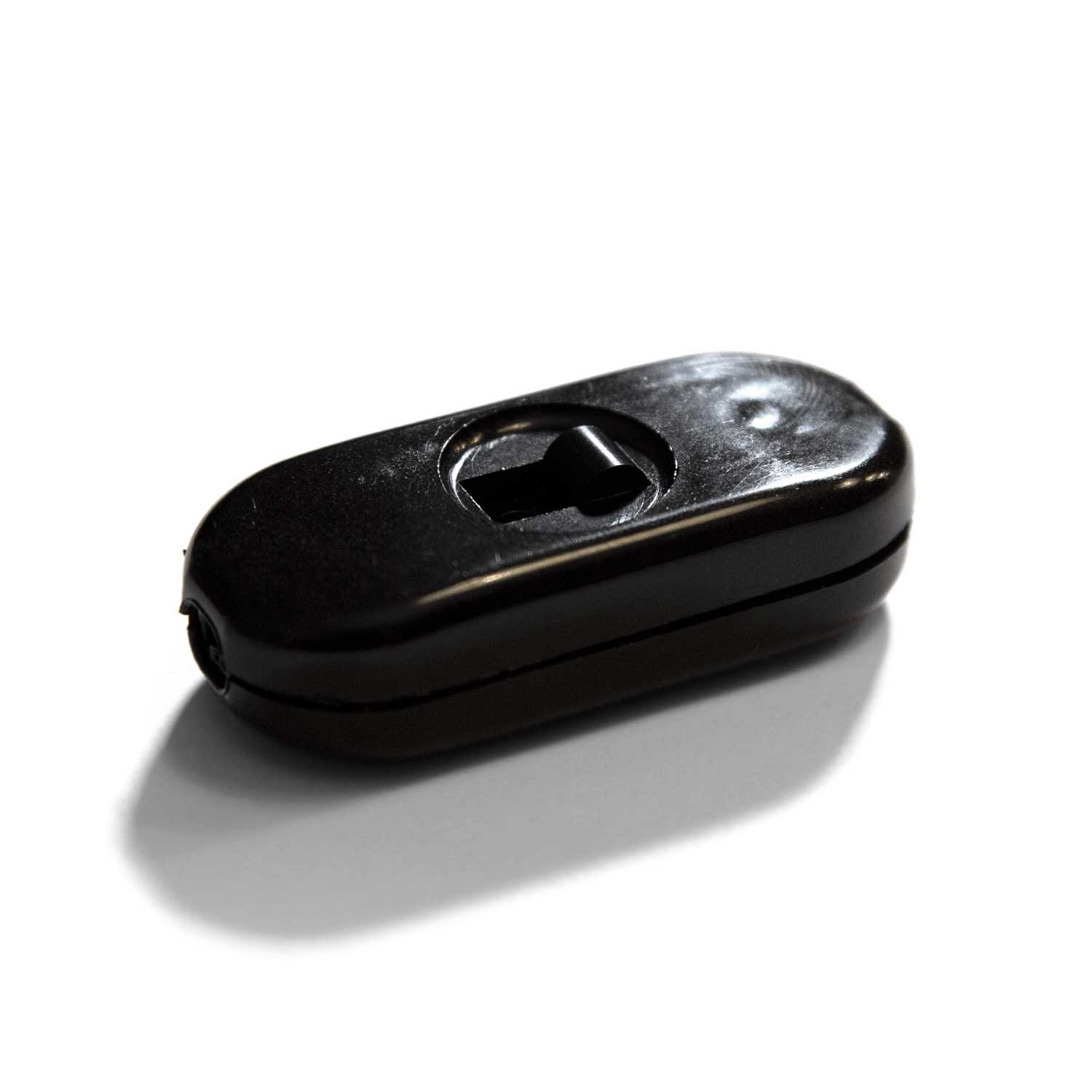 Interruttore Rompifilo Unipolare a cursore Nero - Design by Achille Castiglioni - Creative Cables