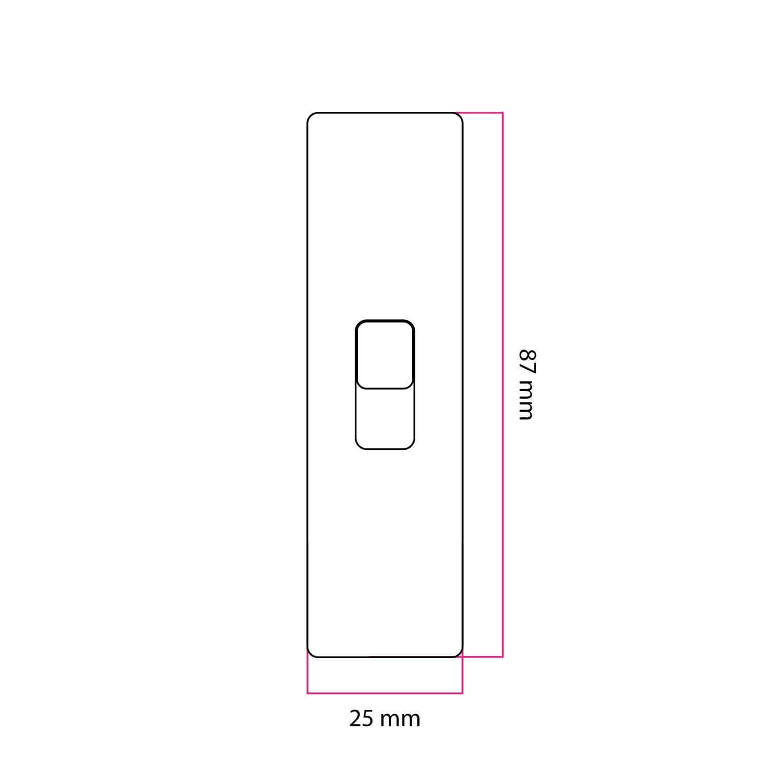 Interruttore unipolare a tirante di forma cilindrica con morsetto di terra - Bianco