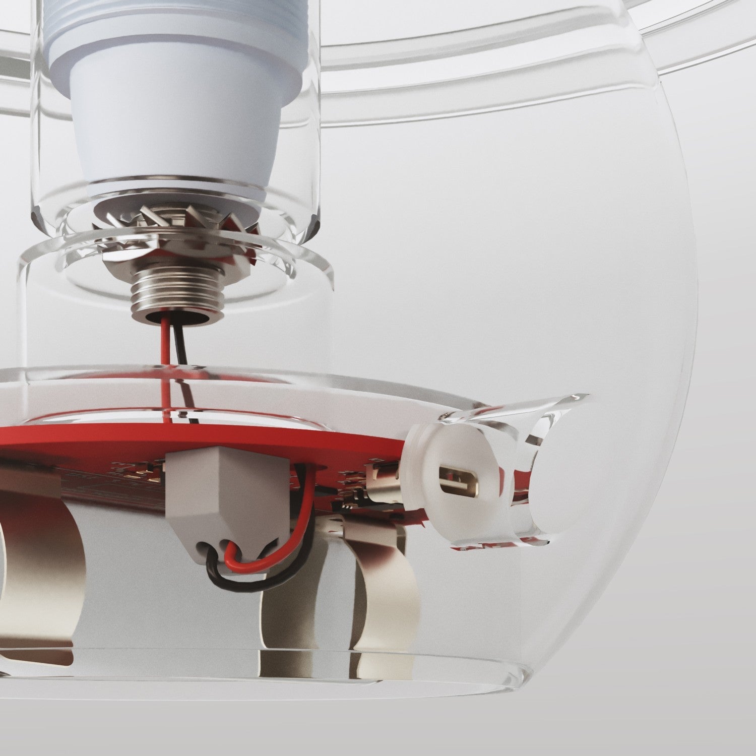 Kit elettronico per lampade a batteria 5V USB-C con portalampada E14 filettato - Bianco