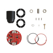 Kit elettronico per lampade a batteria 5V USB-C con portalampada E27 filettato - Nero