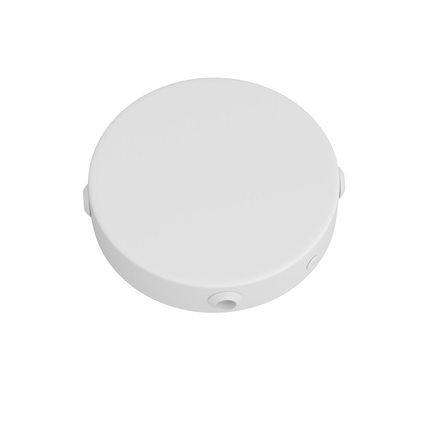 Kit Mini rosone cilindrico in metallo a 4 fori laterali (scatola di derivazione) - Bianco opaco - Creative Cables