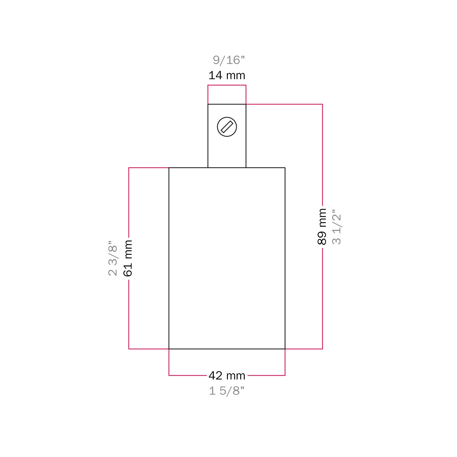 Kit portalampada E27 cilindrico in metallo - Nero Cilindrico