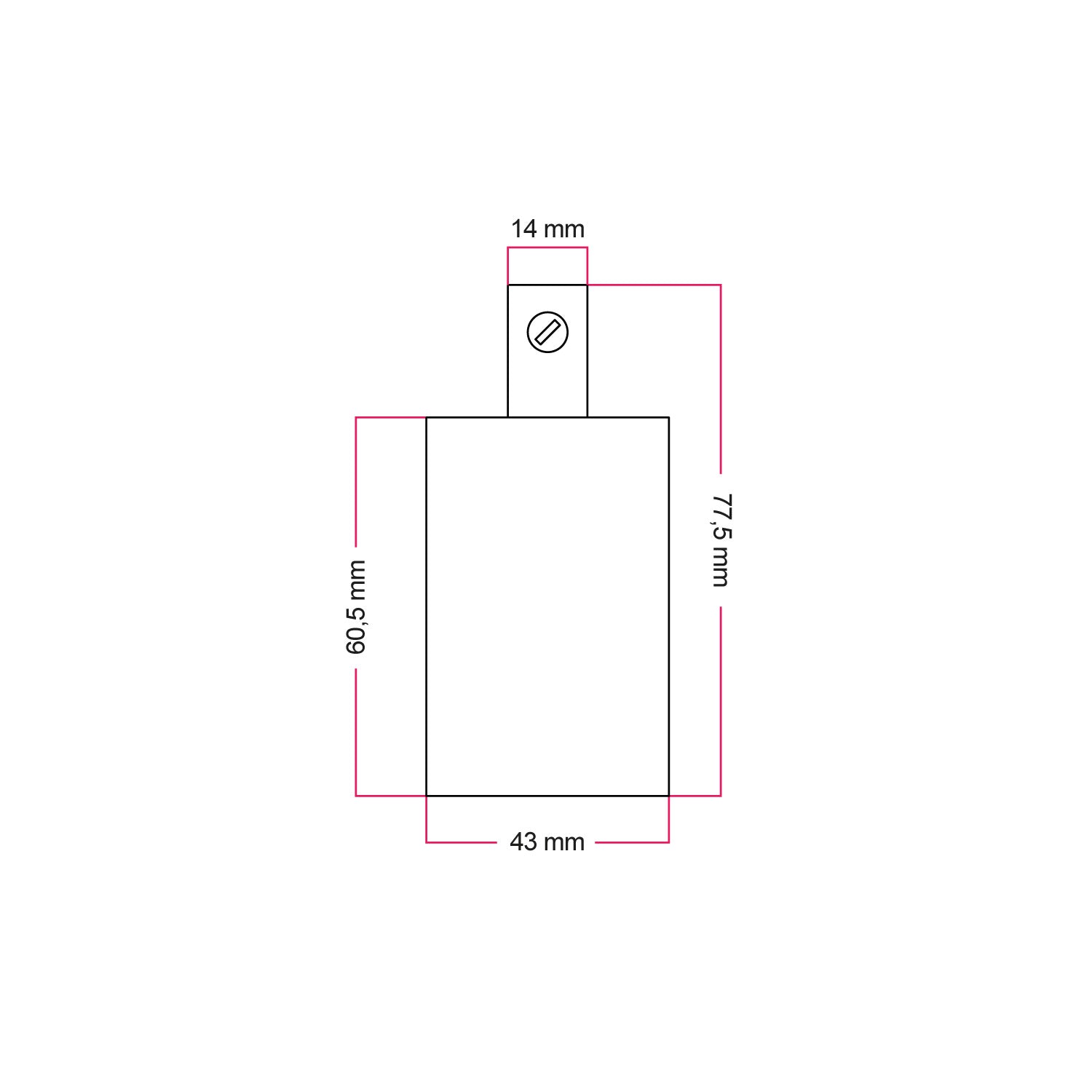 Kit portalampada E27 cilindrico in metallo - Ottone - Creative Cables