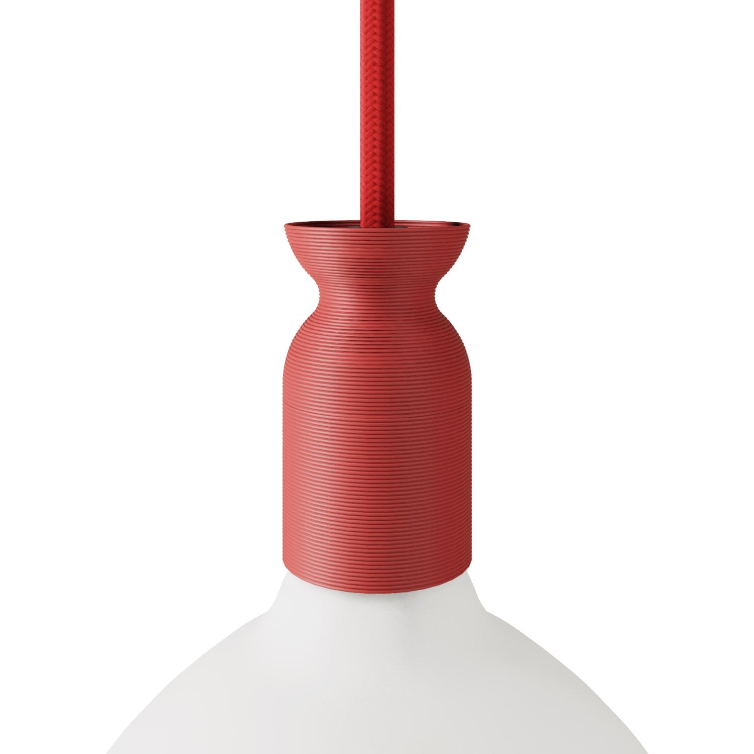 Kit portalampada E27 in plastica riciclata con stampante 3D - Terracotta - Creative Cables