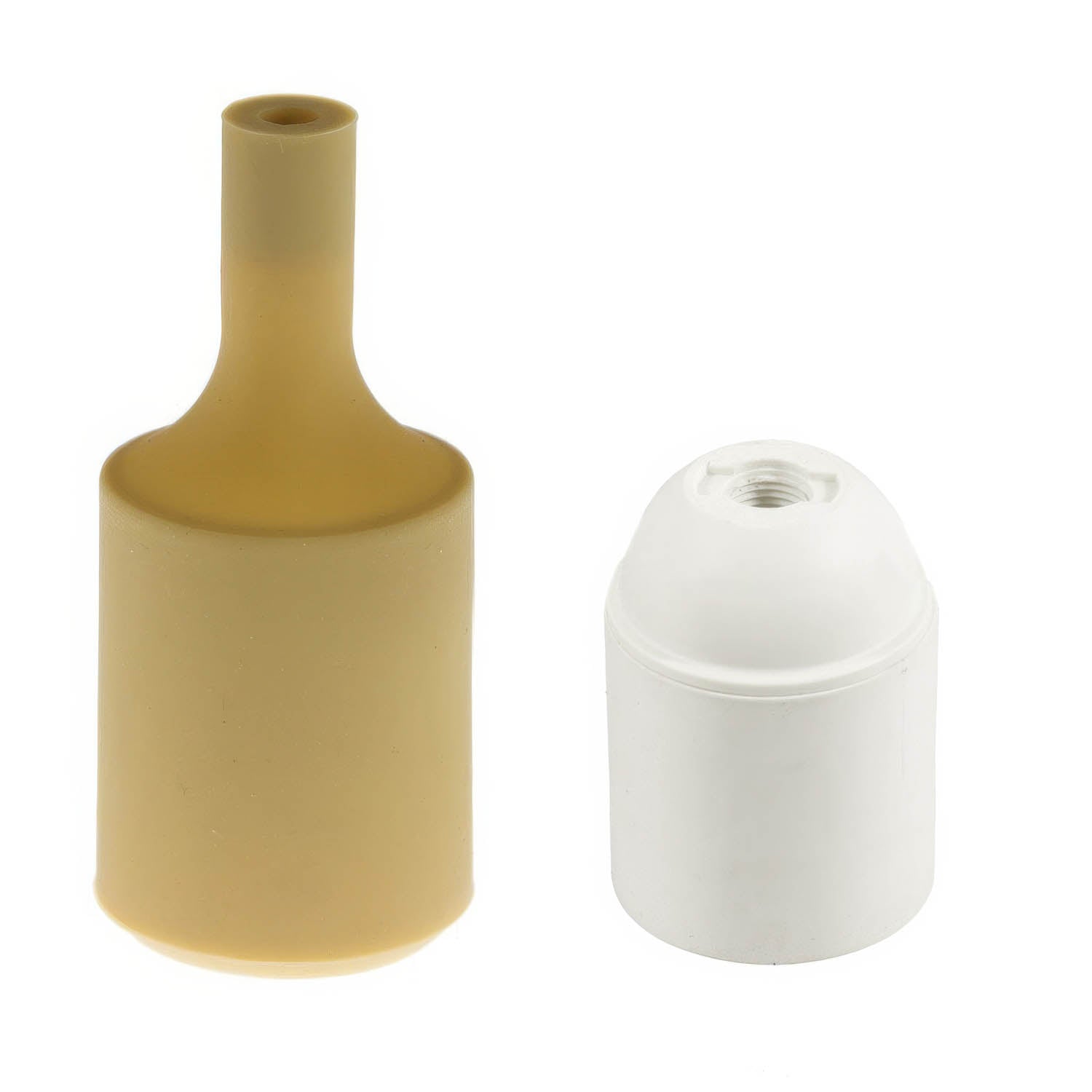 Kit portalampada E27 in silicone - Nocciola - Creative Cables