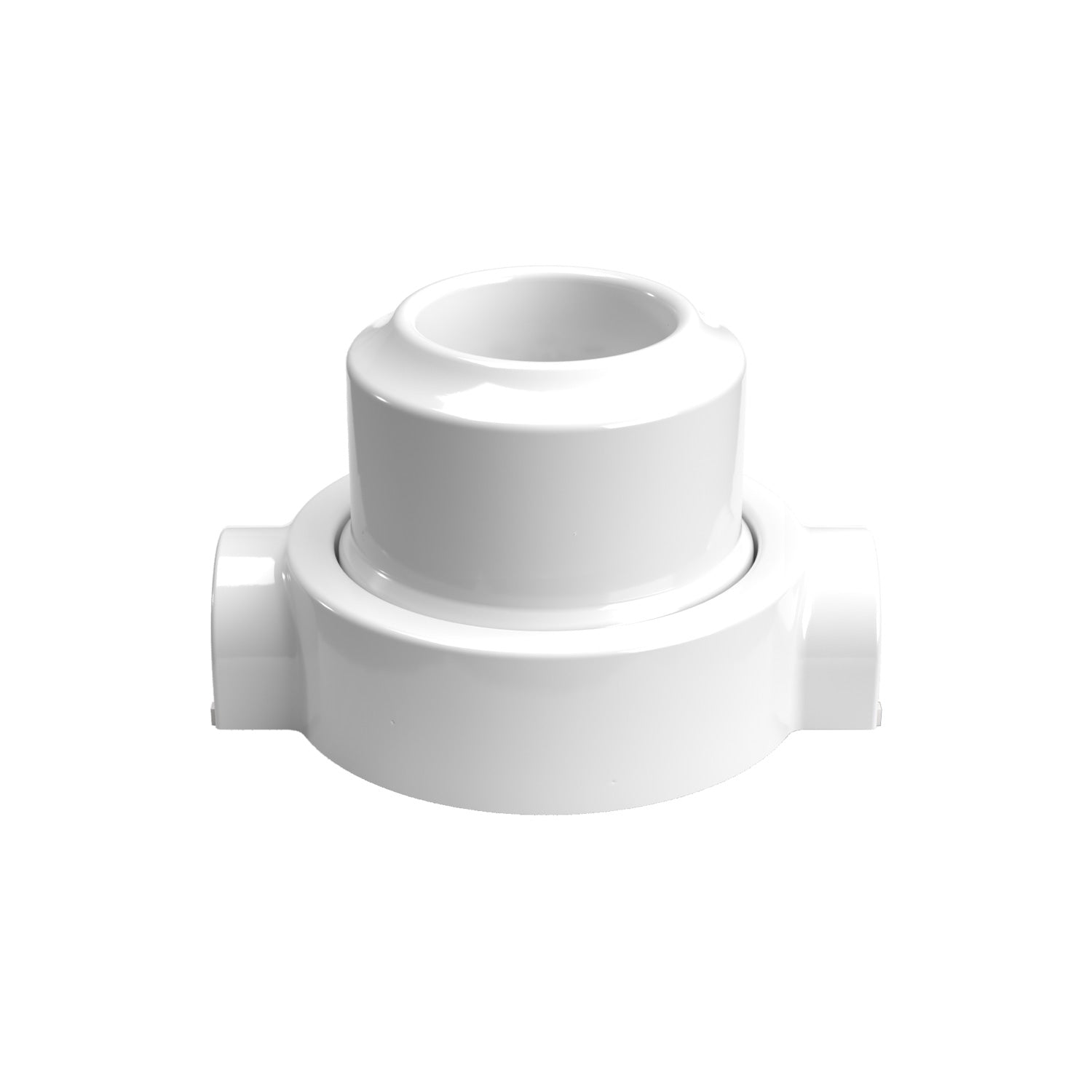 Kit presa a muro di tipo francese e base per Creative - Tubes in porcellana - Bianco - Creative Cables