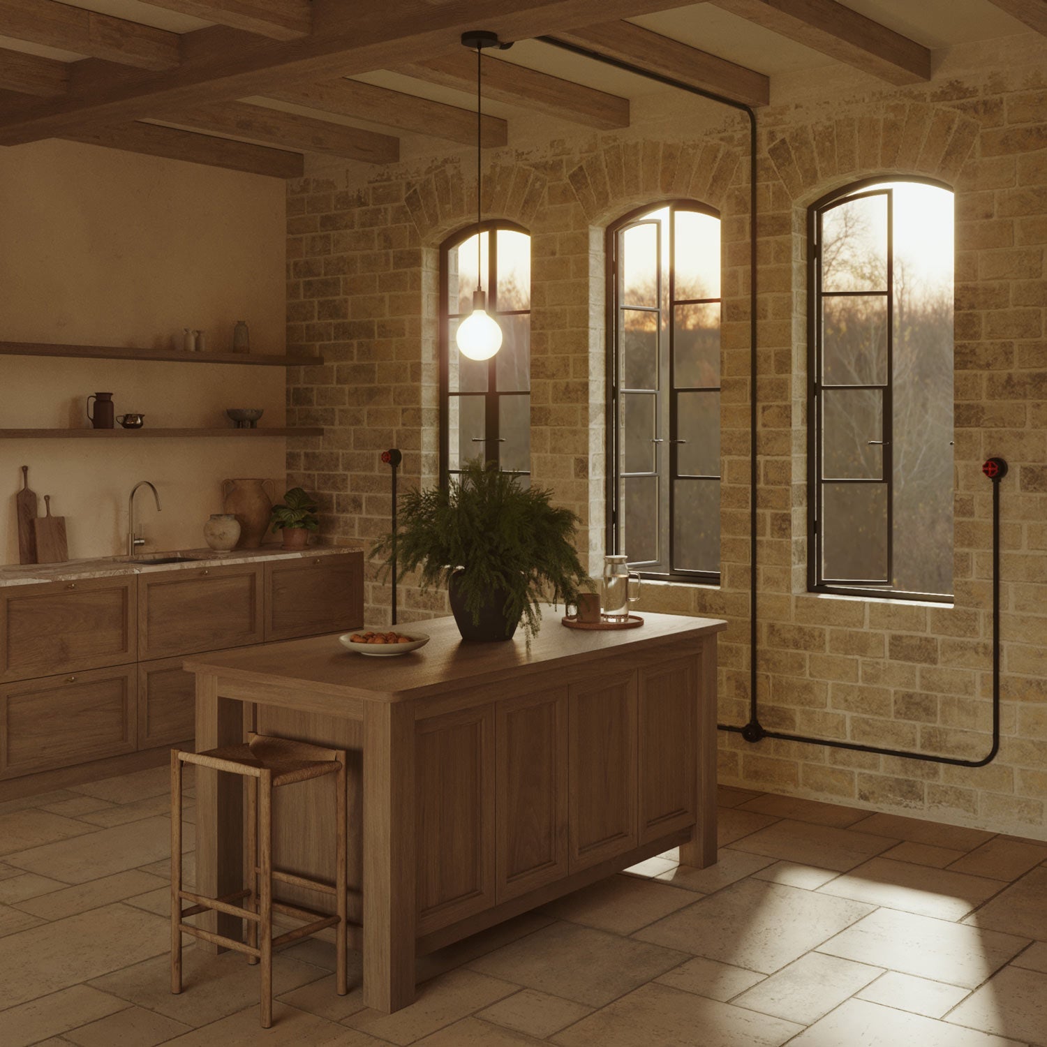 Kit presa a muro di tipo francese e base per Creative - Tubes in porcellana - Nero - Creative Cables