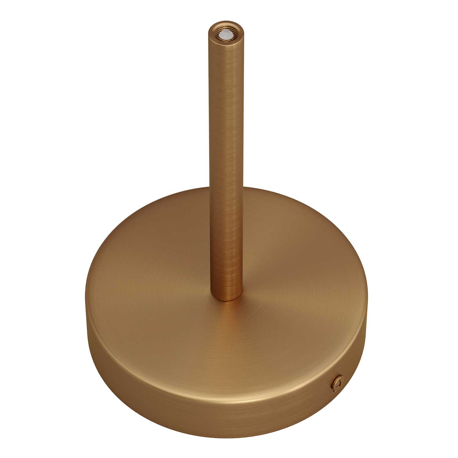 Kit rosone cilindrico in metallo con serracavo da 15 cm - Bronzo satinato - Creative Cables