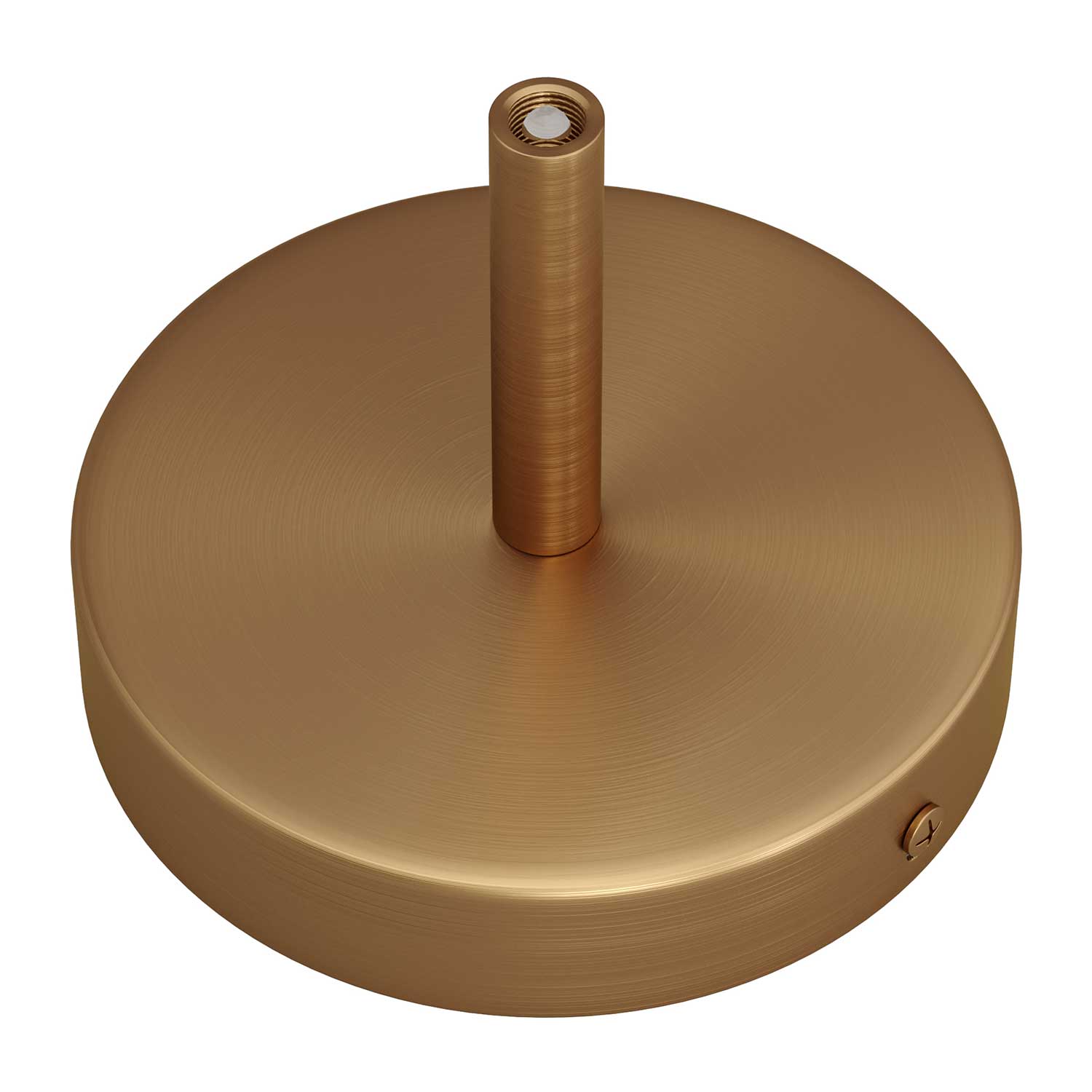 Kit rosone cilindrico in metallo con serracavo da 7 cm - Bronzo satinato - Creative Cables