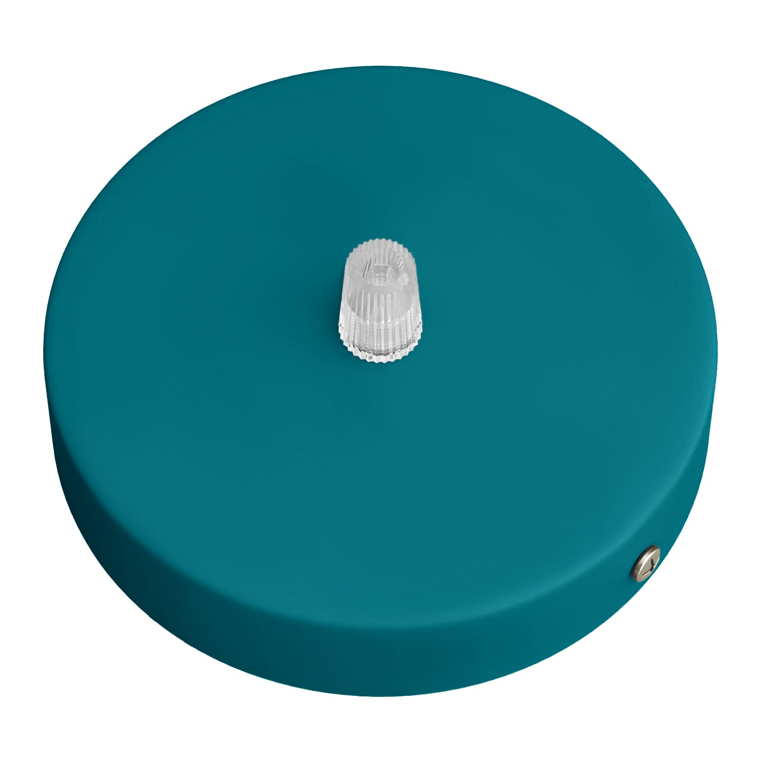 Kit rosone cilindrico in metallo - Petrolio - Creative Cables