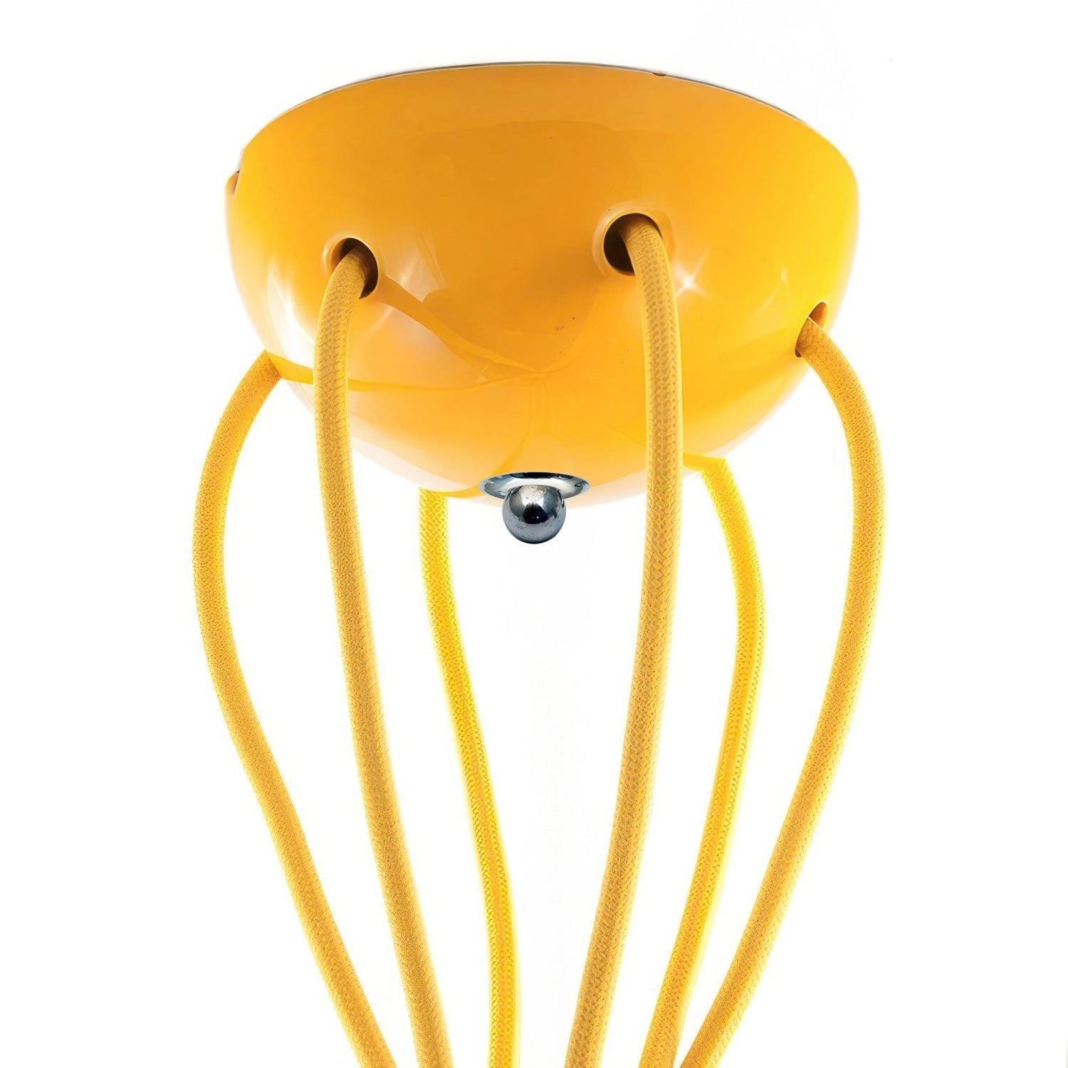 Kit rosone in ceramica a 6 fori - Giallo - Creative Cables