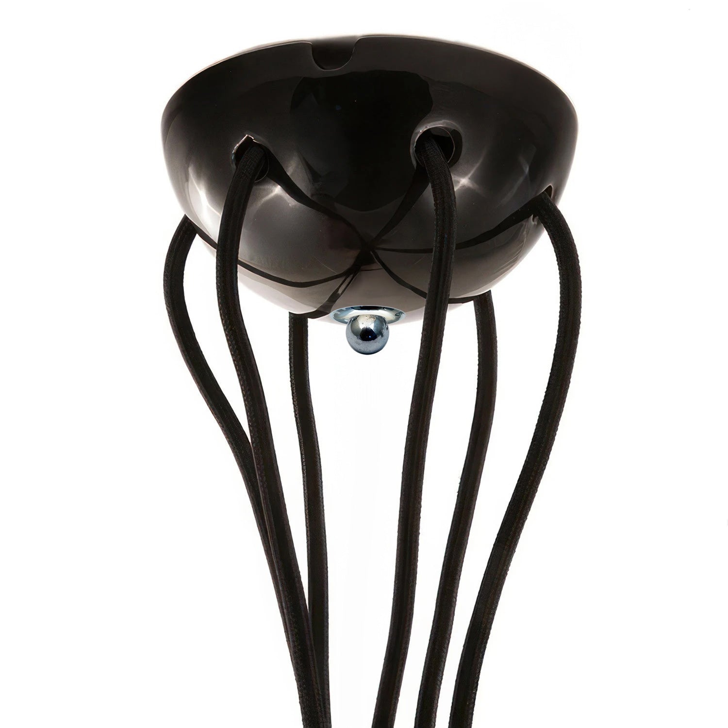 Kit rosone in ceramica a 6 fori - Nero - Creative Cables