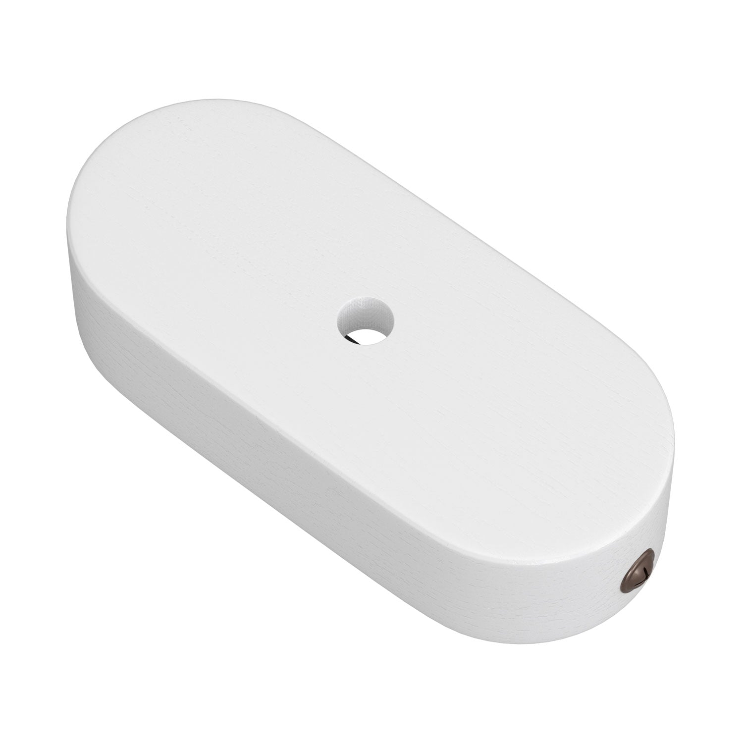 Kit rosone in legno ovale - Bianco - Creative Cables