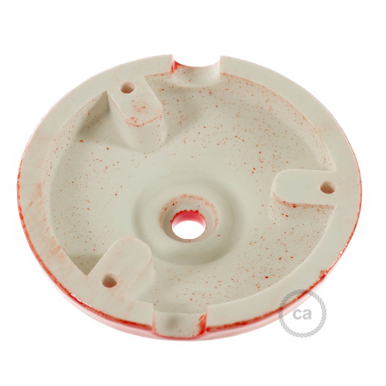 Kit rosone in porcellana - Rosso