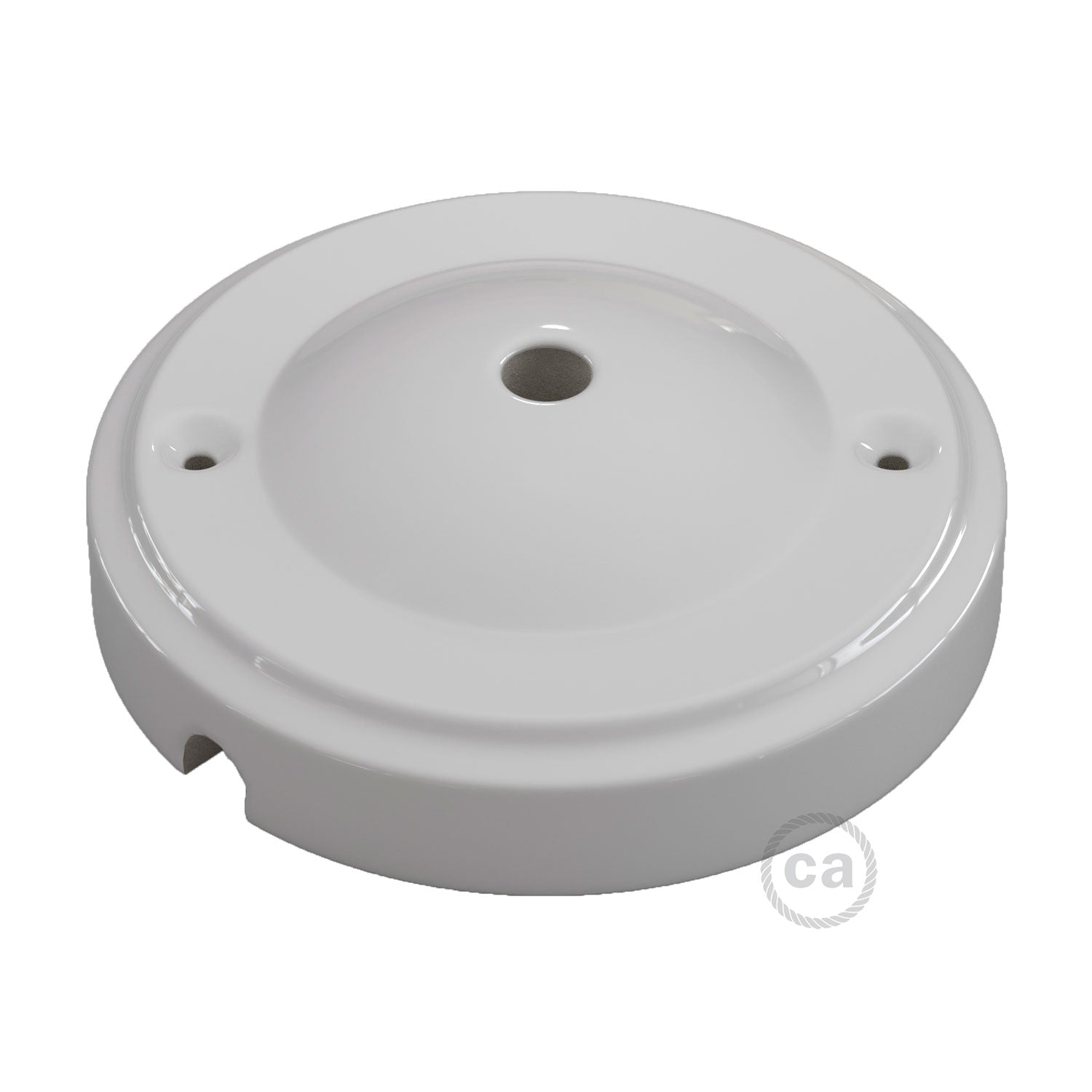 Kit rosone Minimal in porcellana - Bianco