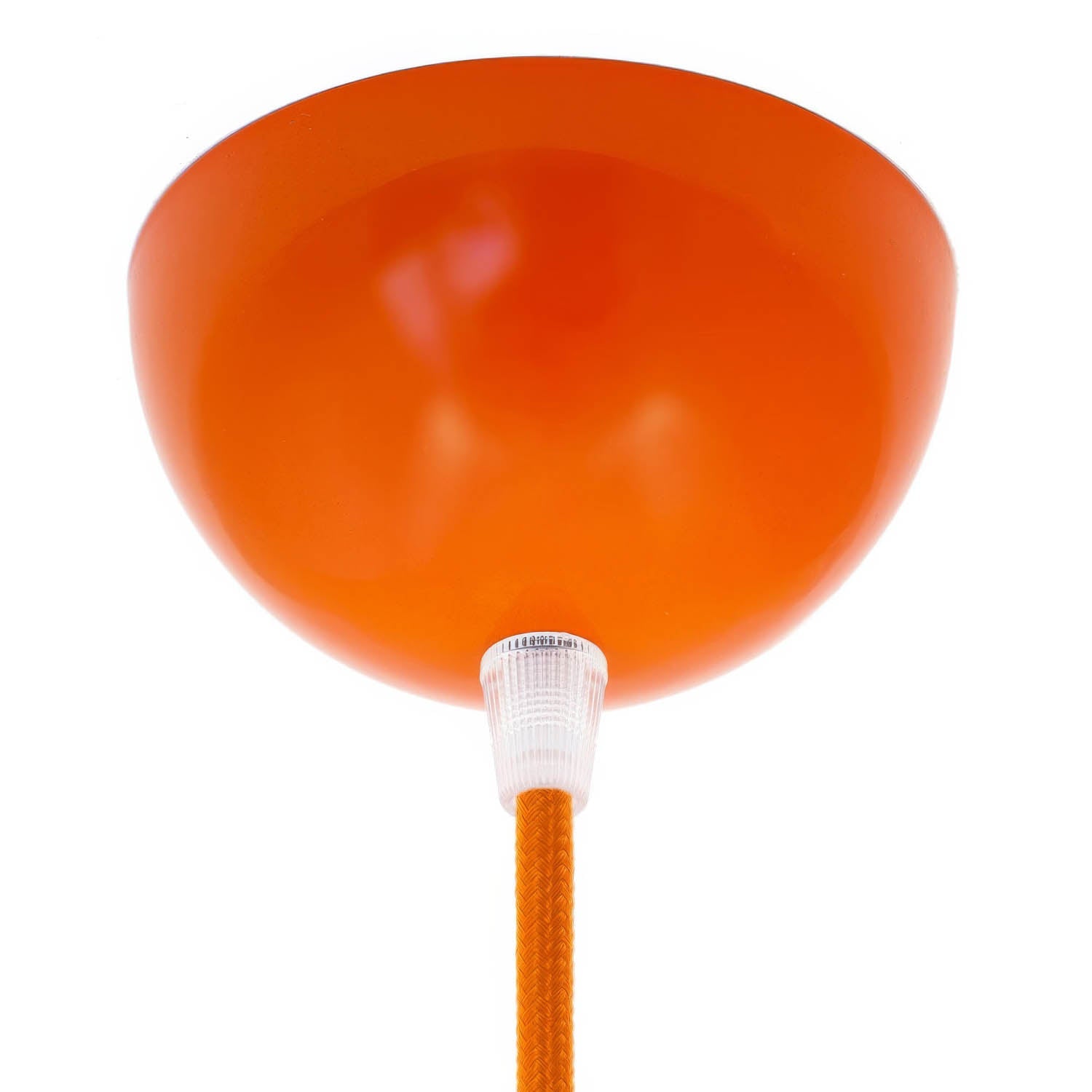 Kit rosone semisferico in metallo verniciato - Arancione - Creative Cables