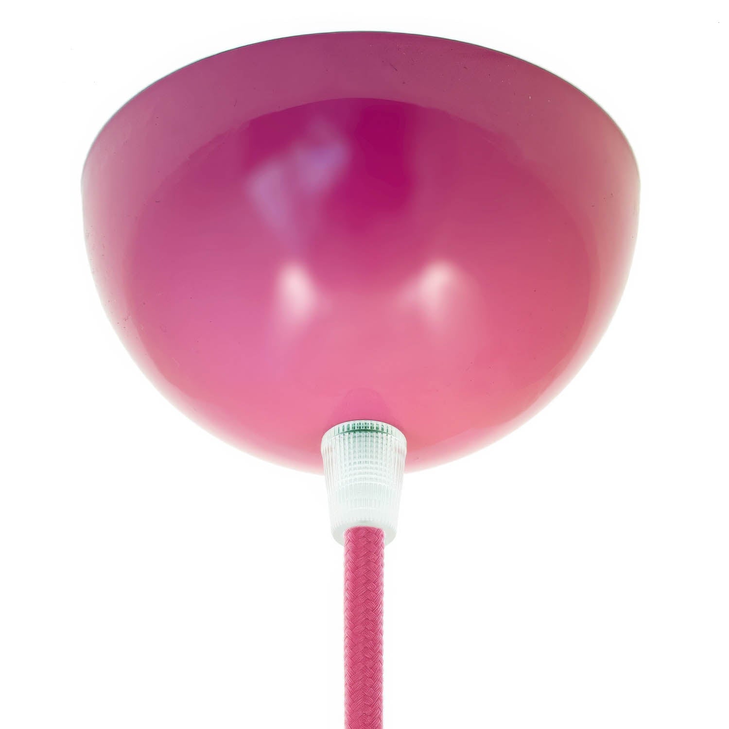 Kit rosone semisferico in metallo verniciato - Fucsia - Creative Cables