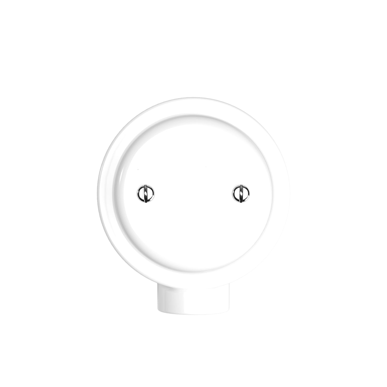 Kit scatola di derivazione e base per Creative - Tubes in porcellana - Bianco - Creative Cables