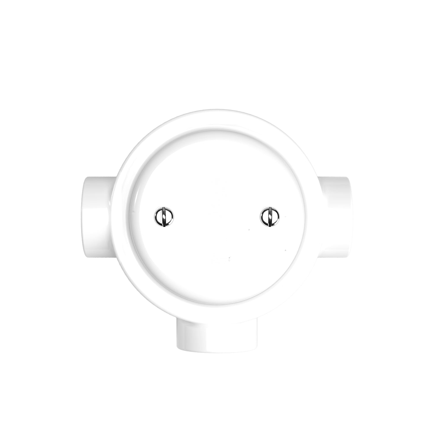 Kit scatola di derivazione e base per Creative - Tubes in porcellana - Bianco - Creative Cables