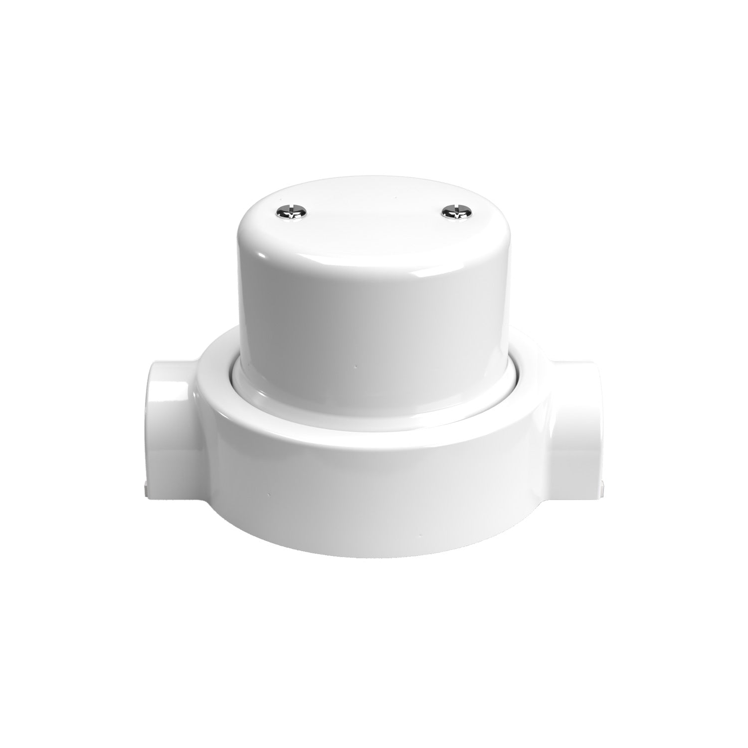 Kit scatola di derivazione e base per Creative - Tubes in porcellana - Bianco - Creative Cables