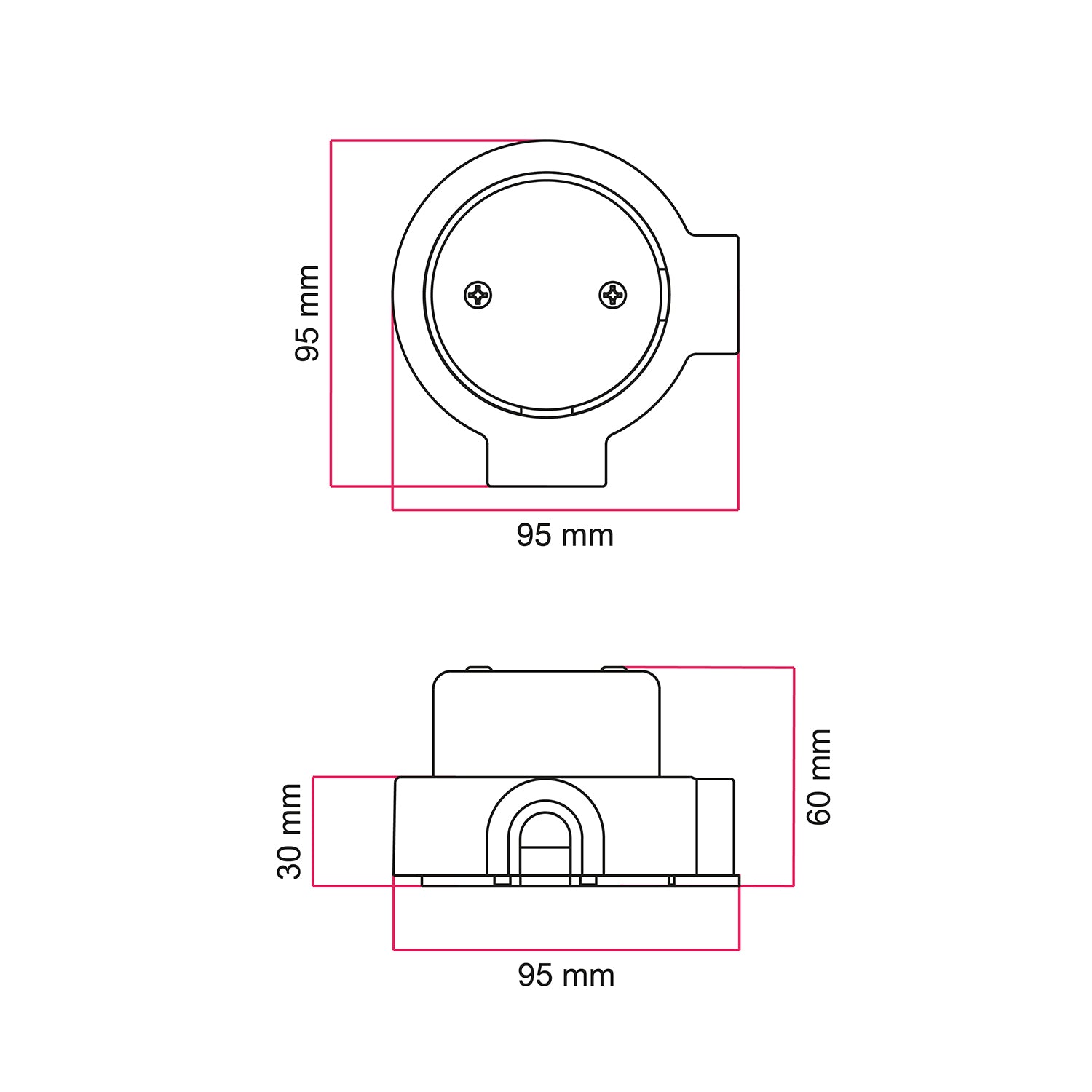 Kit scatola di derivazione e base per Creative - Tubes in porcellana - Bianco - Creative Cables