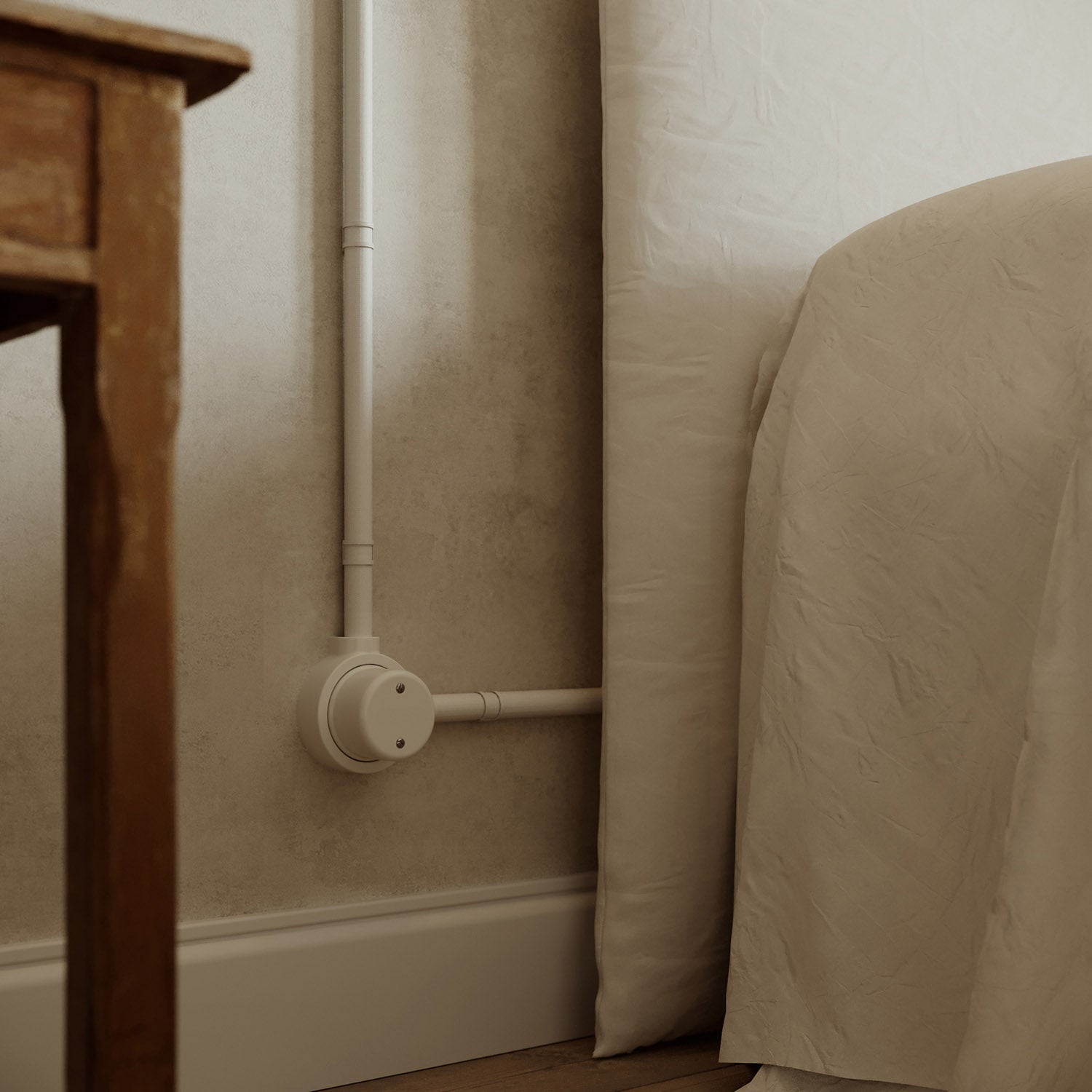 Kit scatola di derivazione e base per Creative - Tubes in porcellana - Bianco - Creative Cables