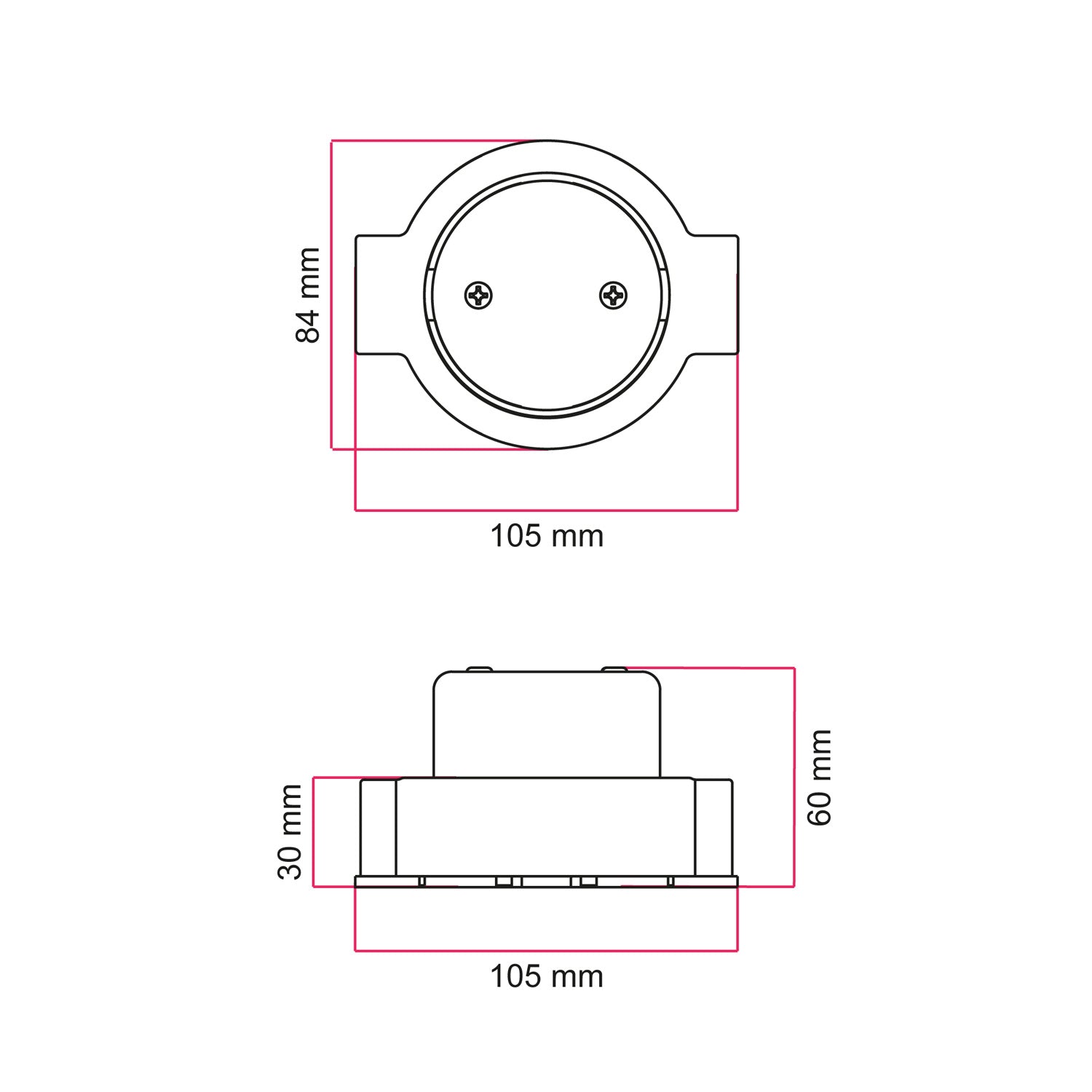 Kit scatola di derivazione e base per Creative - Tubes in porcellana - Bianco - Creative Cables