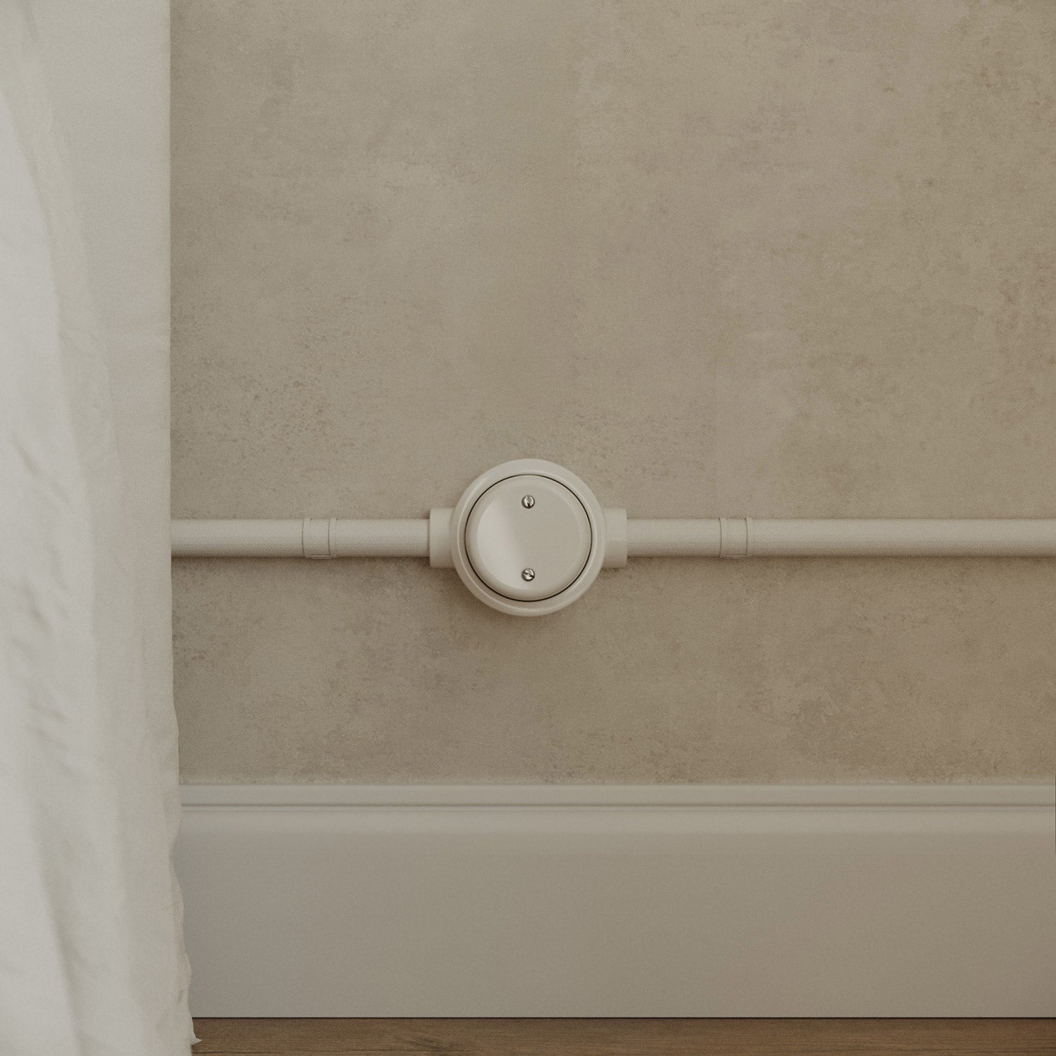 Kit scatola di derivazione e base per Creative - Tubes in porcellana - Bianco - Creative Cables