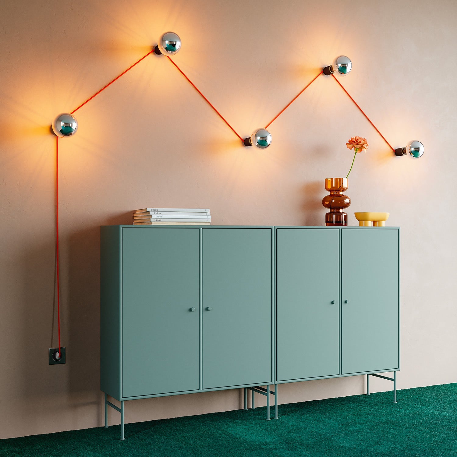 Kit Spostaluce con portalampada E27 - Nero