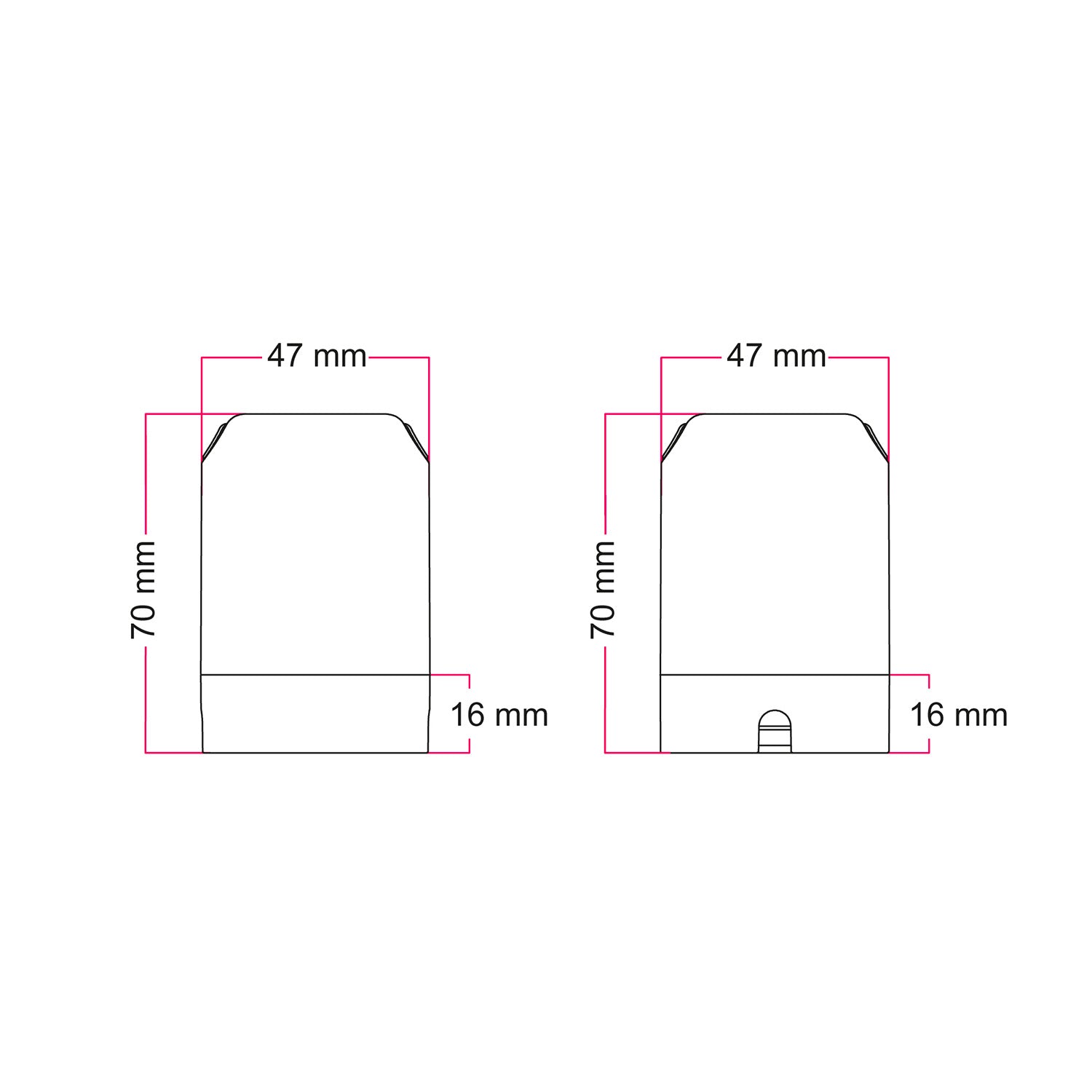 Kit Spostaluce esse14 con portalampada S14d - Effetto Wengé