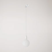 Lampada a sospensione per binari con finiture in porcellana colorata - Bianco