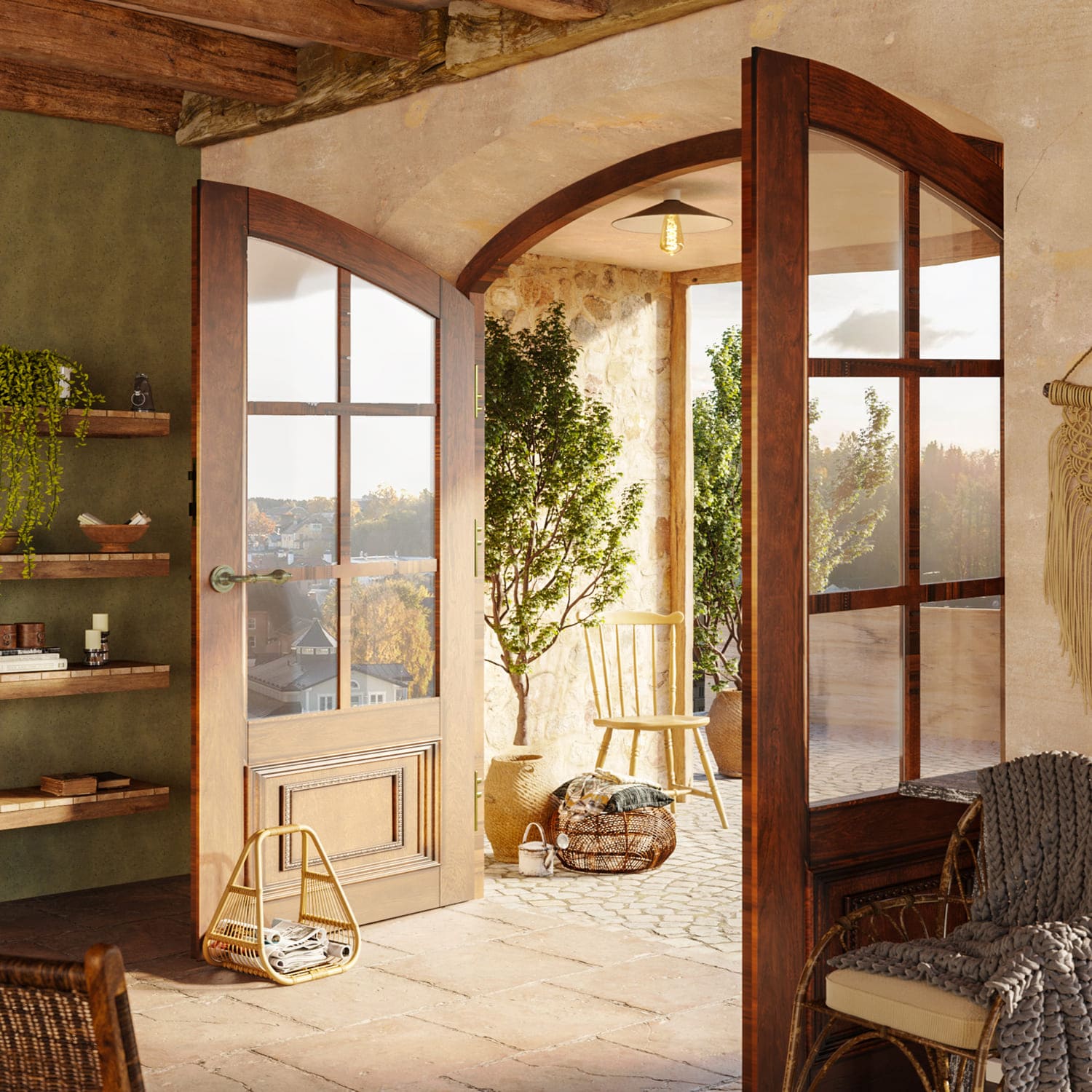 Lampada da soffitto Bianca con paralume in metallo Swing - Waterproof IP44 - IO - Creative Cables