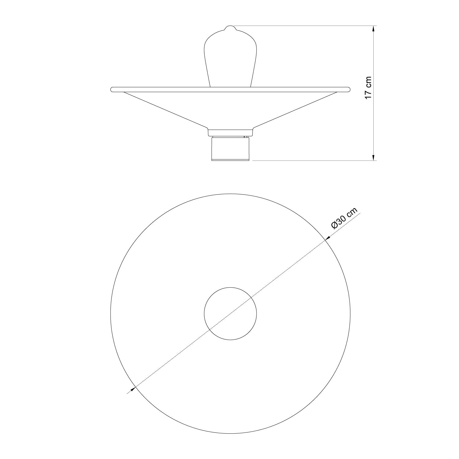 Lampada da soffitto Nera con paralume in metallo Swing - Waterproof IP44 - IO - Creative Cables