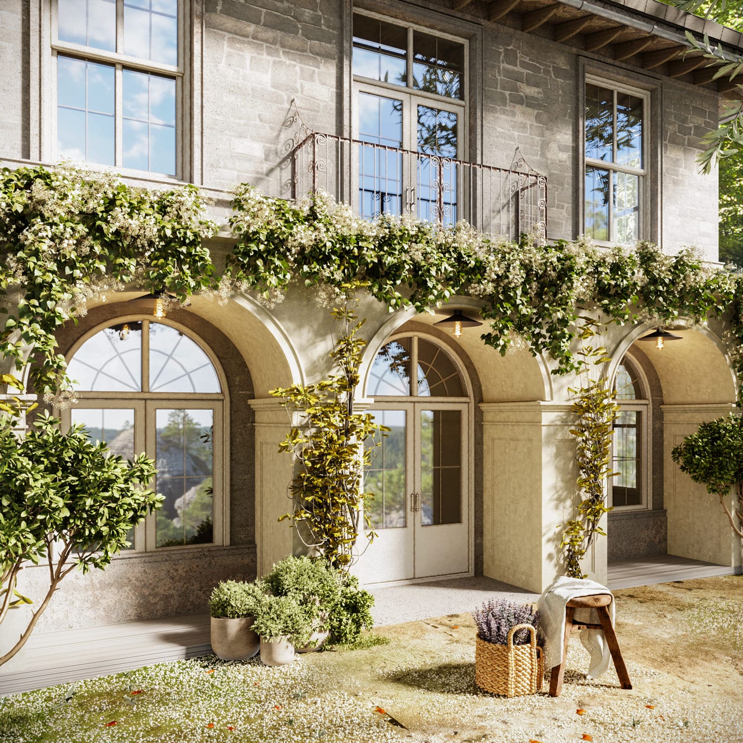 Lampada da soffitto Nera con paralume in metallo Swing - Waterproof IP44 - IO - Creative Cables