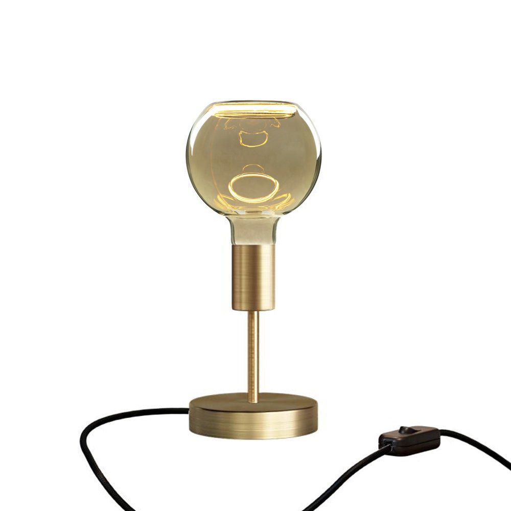 Lampada da tavolo Alzaluce Globo Ghost in metallo - Bronzo satinato - Creative Cables