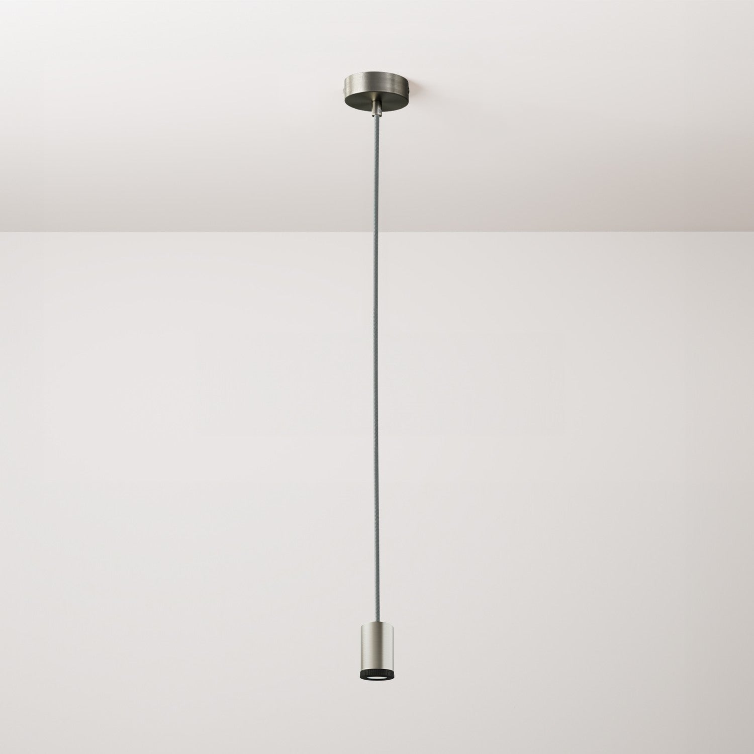 Lampada faretto a sospensione singola Mini Spotlight GU1d0 - Titanio satinato