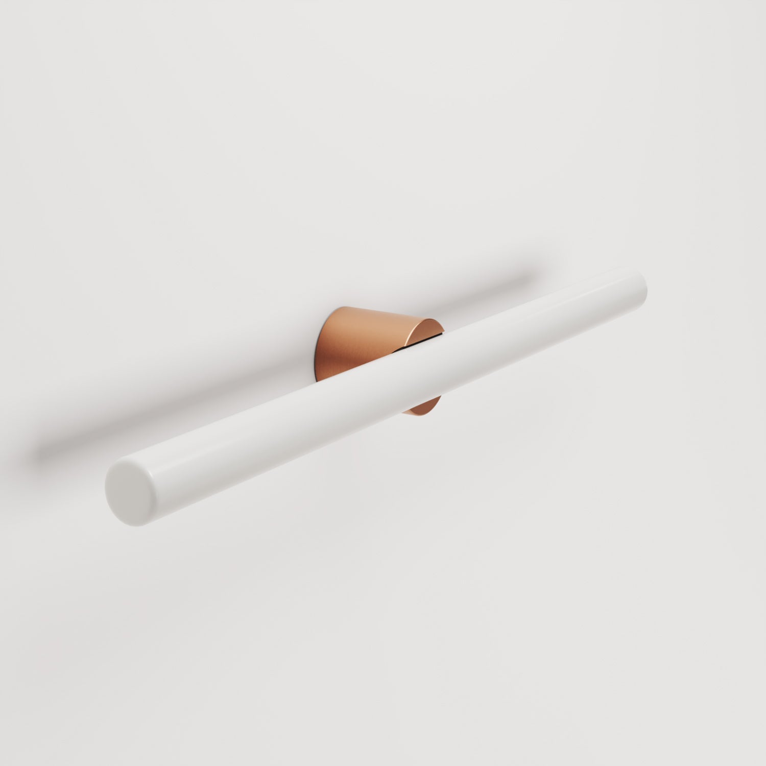 Lampada in metallo da parete o soffitto con lampadina LED lineare S14d - Rame satinato