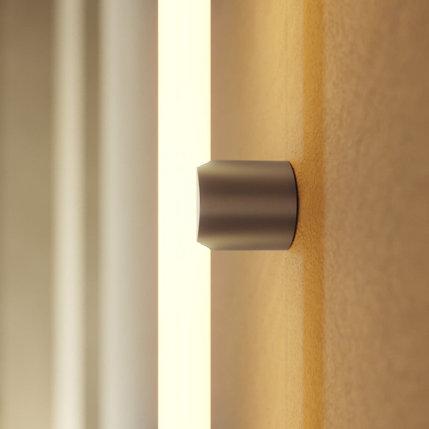 Lampada in metallo da parete o soffitto con lampadina LED lineare S14d - Titanio satinato