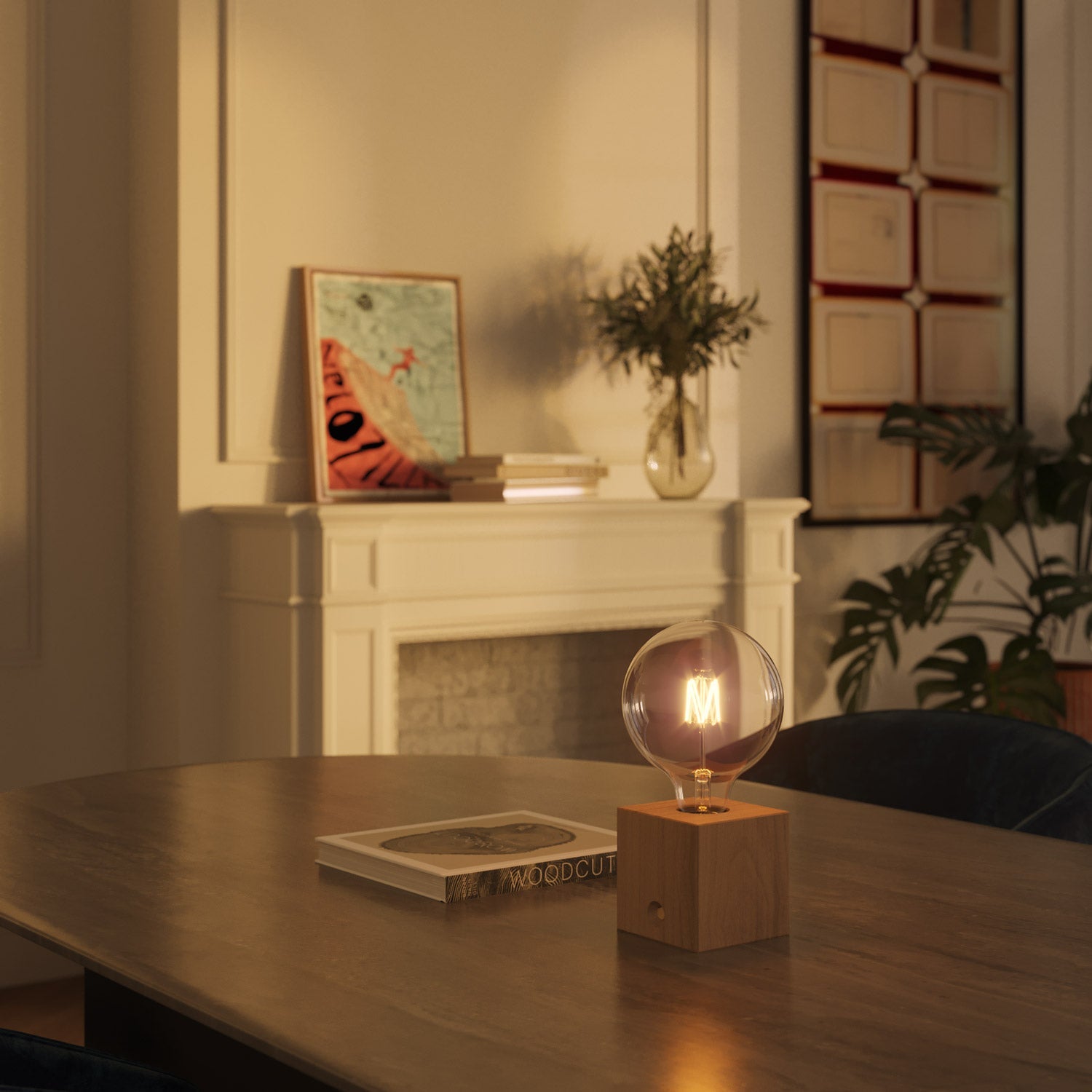 Lampada portatile ricaricabile Cabless03 con lampadina globo G125 - Neutro