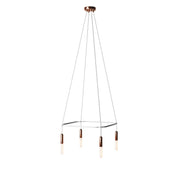 Lampadario Cage a 4 cadute P-Light - Rame