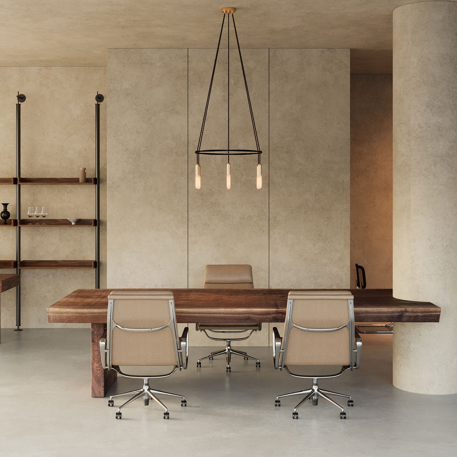 Lampadario Cage a 6 cadute P-Light - Bronzo satinato