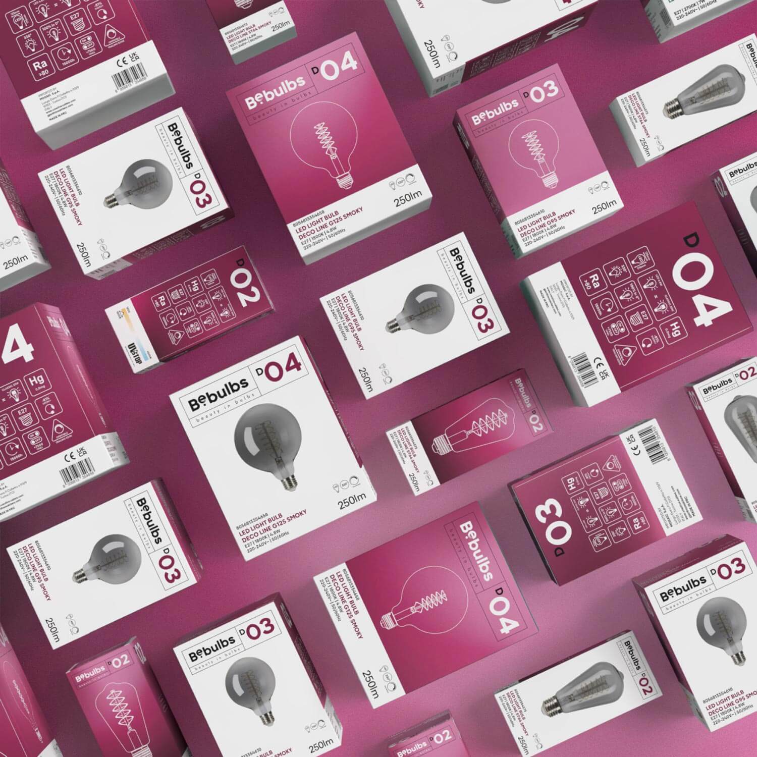 Lampadina LED Smoky Edison ST64 4,8W 250Lm E27 1800K Dimmerabile - D02