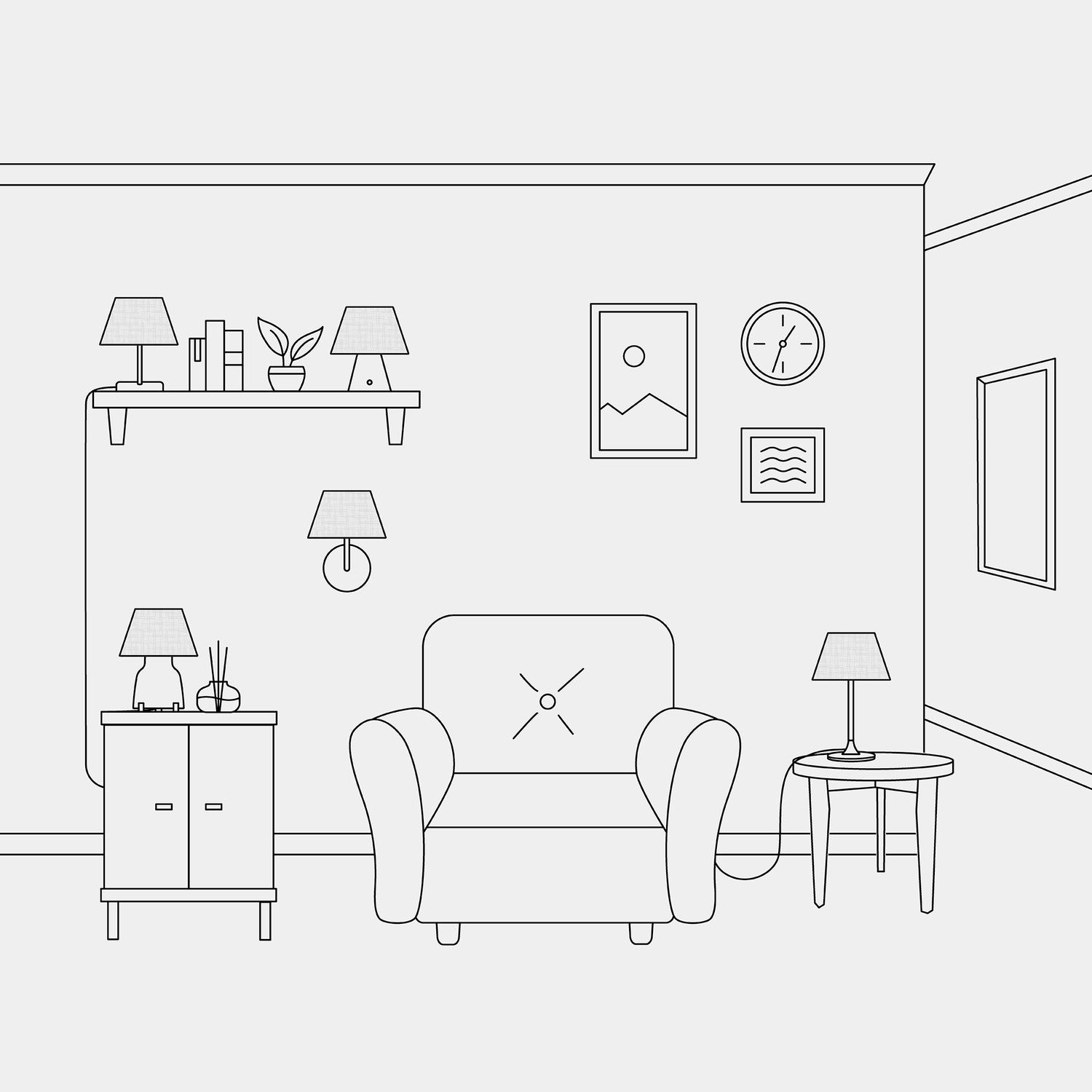 Paralume Impero S con attacco E27 per lampada da tavolo o applique - Made in Italy - Lino Crudo